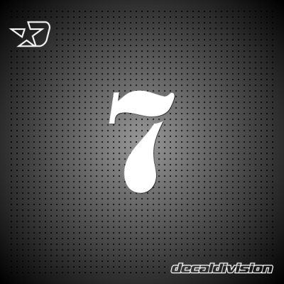 Vinyl Number 7 - Stencil